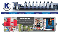 Desktop Screenshot of kprint.co.za